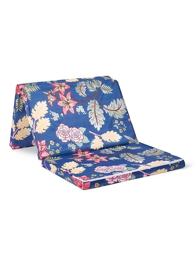 The Home Mart Tri-Fold Mattress - Folding Foam Mattress Soft Polythene Foam, Printed Cover - 90 x 180 x 6 cm, Density 13kg Soft (180L x 90W x 6H cm) - Image 3